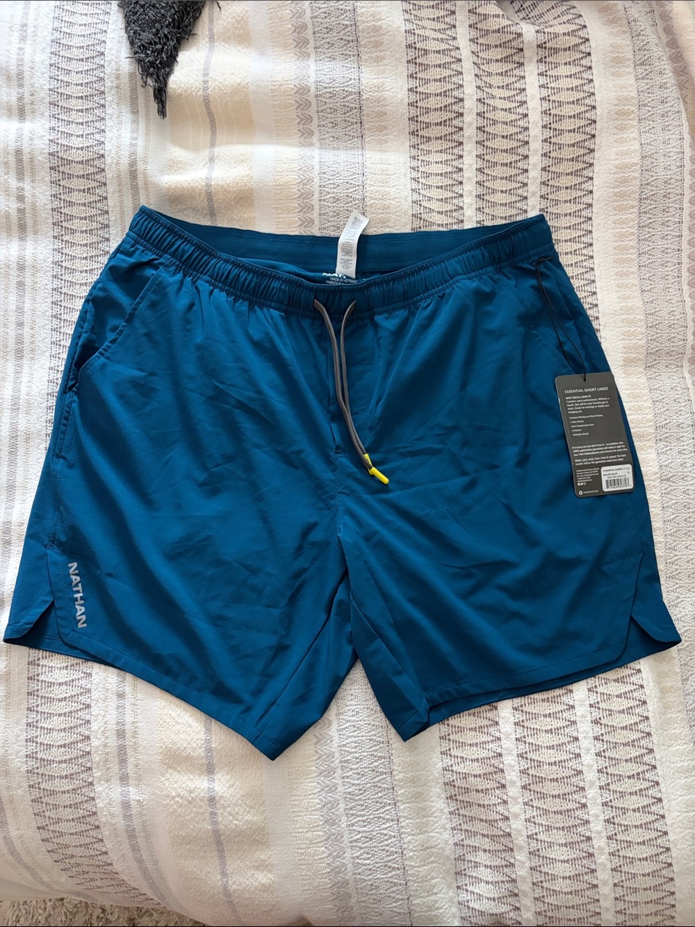 Nathan Essential Short Men's Blue Athletic Shorts
